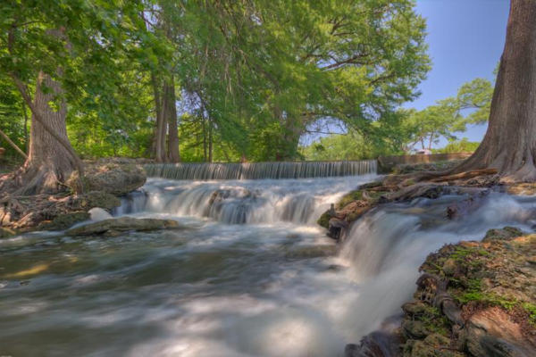 Guadalupe River a bit west of Hunt, Texas