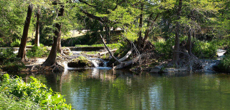Schumacher Crossing on the Guadalupe River at Hunt, Texas