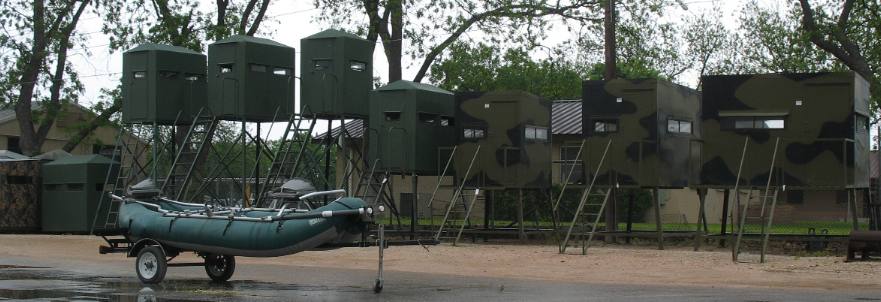 Hunting stands on sale in Junction, Texas