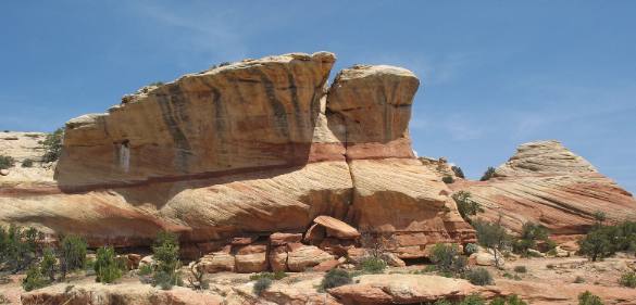 Cedar Mesa sandstone weathered into this shape