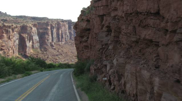 Canyon carved by the Colorado River east of Moab, Utah
