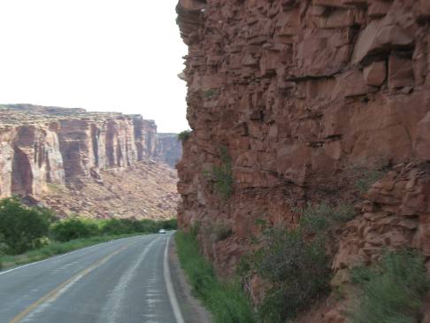 Canyon carved by the Colorado River east of Moab, Utah