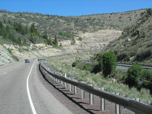 Grade on US-6 heading into Provo, Utah
