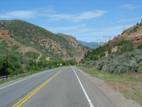 Steep grade on US-6 east of Provo, Utah