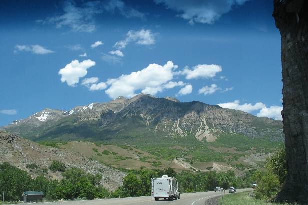 Heading into East Provo Canyon on US 189 near Provo, Utah