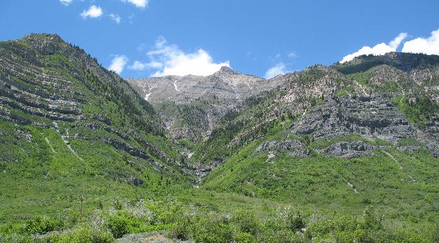 Syncline along rift in East Provo Canyon