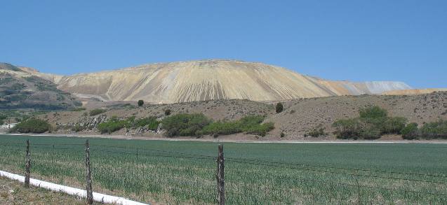 Overburden from Kennecott's Bingham Canyon Copper Mine