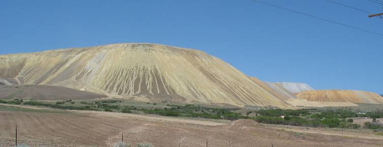 Overburden from Kennecott's Bingham Canyon Copper Mine