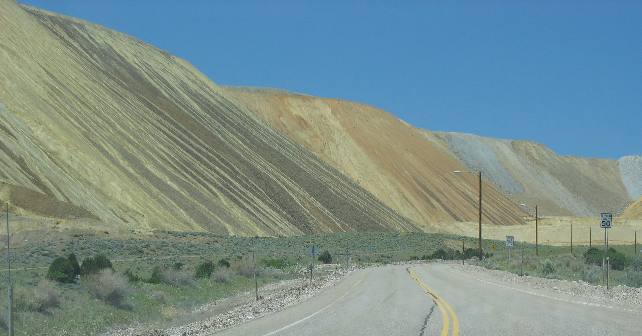 Overburden from Kennecott's Bingham Canyon Copper Mine