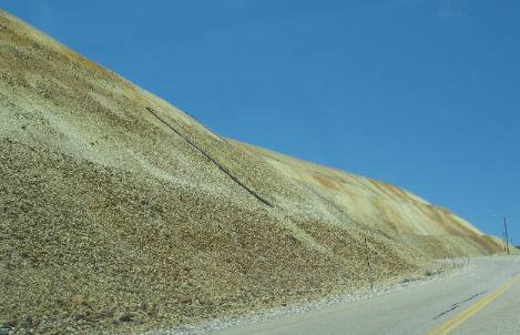 Overburden from Kennecott's Bingham Canyon Copper Mine