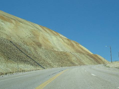 Overburden from Kennecott's Bingham Canyon Copper Mine
