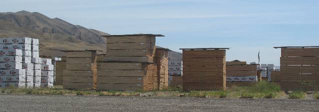 Stacks of lumber at Forest Products operation Wilma Port Facility Clarkston, Washington