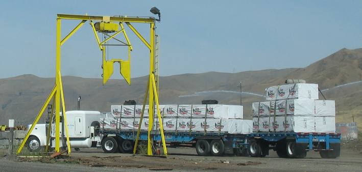 Outbound load of lumber at Forest Products operation Wilma Port Facility Clarkston, Washington