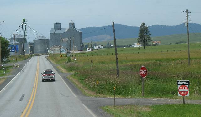 Grain elevators in the Palouse Region of Idaho
