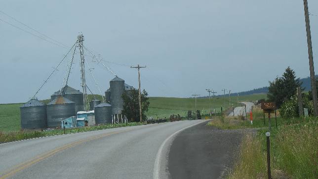 Grain elevators in the Palouse Region of Idaho