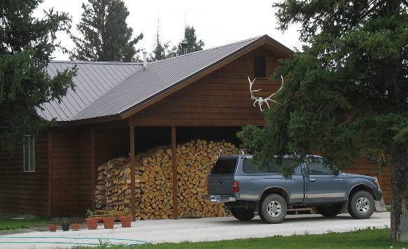 Firewood for Jackson, Wyoming Winter