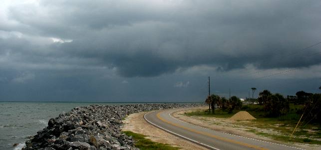 approaching storm Cape San Blas