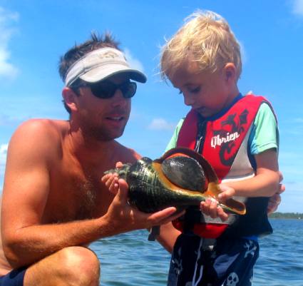 Jeff & Stephen Hendrix with Horse Conch