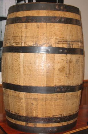 Oak Barrel Display, Jack Daniel's Distillery Tour