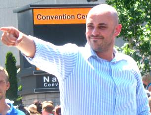 Phil Stacey in the CMA Music Festival Parade