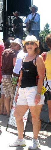 Joyce Hendrix at the Free Chevy Stage at CMA