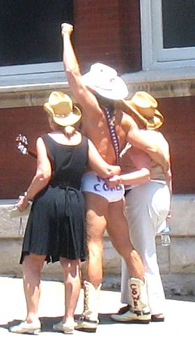Naked Cowboy Fan Fair Hall Convention Center CMA Music Festival