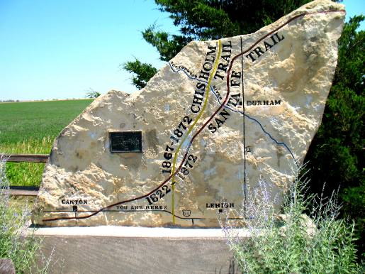 Sante Fe Trail marker