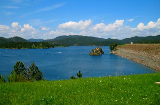 Pactola Lake or Reservoir Between Hill City and Deadwood