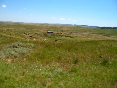 The vast open range land of eastern Wyoming