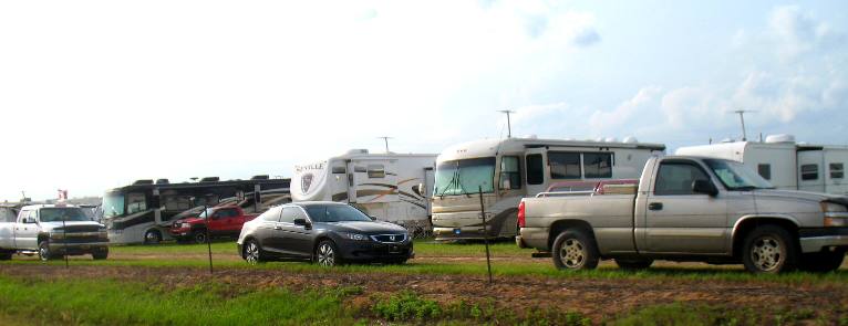 RV camping area at Bama Jam 2010