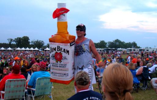 Jim Beam entertainment at Bama Jam 2010