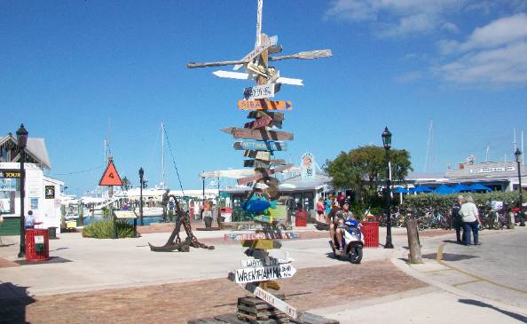 Mile post Key West Bight