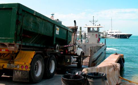 Sunset Key vehicle ferry loading at Key West Bight