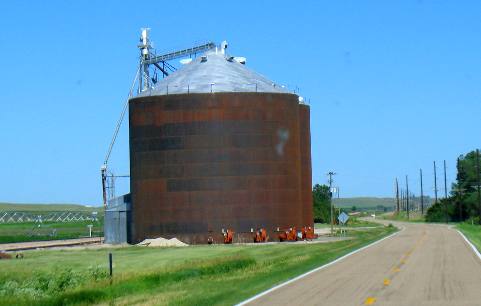 Grain elevator in rural southern Nebraska