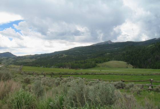 Red Hills Ranch along Gros Ventre Road east of Jackson Hole