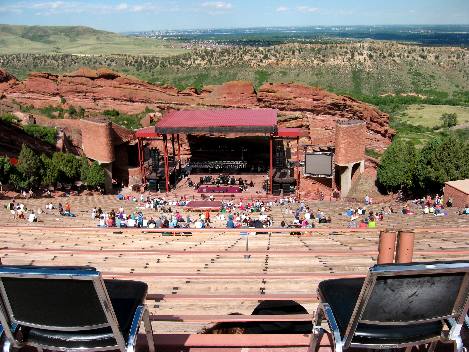 View from top of Red Rocks Ampitheatre 