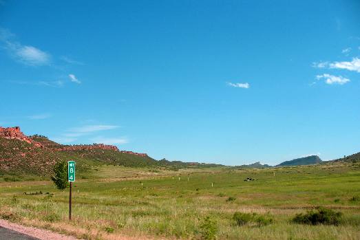 Red Hills and pasture near the Ellis Ranch west of Loveland, Colorado