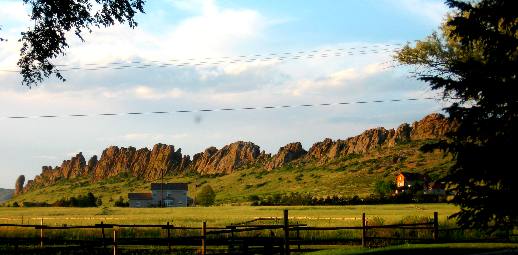 Devil's Backbone a geologic "hogback" located west of Loveland, Colorado