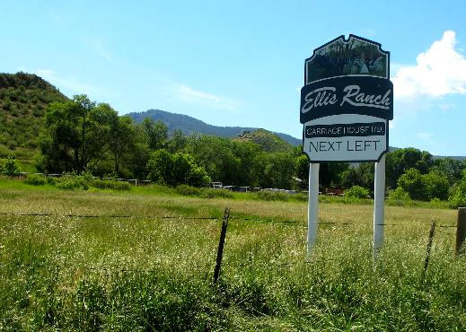 Ellis Ranch Carriage House sign