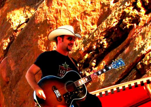 Craig Campbell performing at Willie Nelson's Country Throwdown