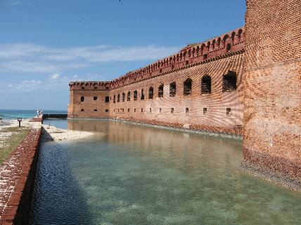 Moat around Ft Jefferson in Dry Tortugas