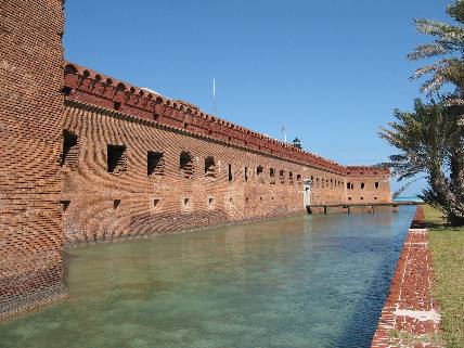 Moat around Ft Jefferson in Dry Tortugas