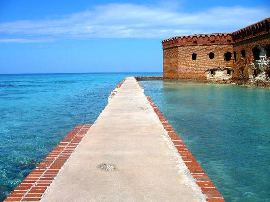 Moat around Ft Jefferson in Dry Tortugas