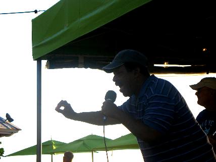 Local talent entertaining Sunset Pier guests on stage at Ocean Key Resorts Sunset Pier
