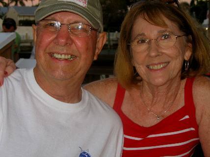Mike & Joyce Hendrix at Sunset Pier in Key West