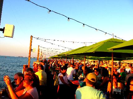 Sunset Pier at Ocean Key Resort in Key West is packed for the evening ritual