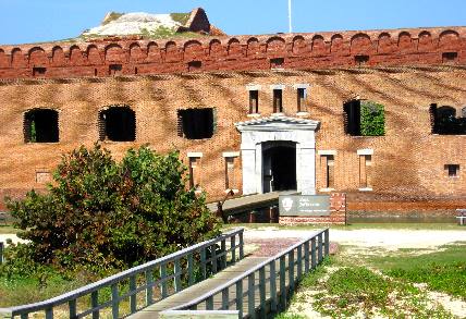 Bricks from two suppliers were used in the construction of Fort Jefferson