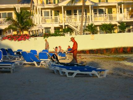 Southernmost Beach with The Southernmost On The Beach Hotel in the background