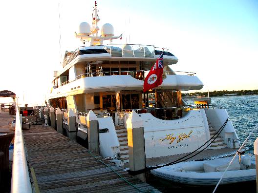 Luxury Yacht "My Girl" docked in Key West at the Westin Resorts Marina