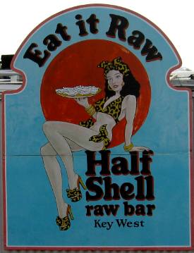Half Shell Raw Bar on Harbor Walk along the Historic Seaport Harbor at Key West